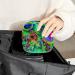 Abstract Green Geometric Art Period Bag: Sanitary Napkin & Makeup Storage Pouch - Buy Online on GoSupps.com