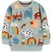 Girls Cotton Sweatshirt for Kids | Green Long Sleeve Pullover | Toddler Clothes | Age 3-4 Years - Buy Online on GoSupps.com