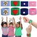 Disorder 4 pair of acupressure bracelet acupress band against nausea children anti -nausea bracelet for seasickness pregnancy flying rectangularity for children adults 4 - cartoon multicolor