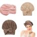 YYBtFbty Microfiber Hair Towel Caps for Women Super Absorbent Hair Drying Cap Anti Frizz Head Towels Wrap for Wet Curly Longer Thicker Hair 3 Pack (Beige+Pink+Coffee)