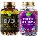 Maju Superfoods Black Seed Oil Capsules and Purple Sea Moss Capsules Bundle