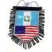 Guatemala American mini banner sports flag for car and home decoration door window wall small flag hanging decor accessories sticks to glass quick easy (Guatemala USA 01) - Buy Online on GoSupps.com