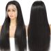 24 Inch Straight Lace Front Human Hair Wig | Glueless HD Transparent Lace | Pre Plucked with Baby Hair | Brazilian Bone Virgin Hair | Natural Color - Buy Online on GoSupps.com