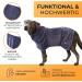 Cluffy Premium Dog Bathrobe - Ultra-Absorbent Summer Dog Clothing & Accessories | Improved Velcro Fastener (L) - Buy Online on GoSupps.com