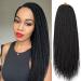 VIOLET Senegalese Twist Crochet Hair For Black Women 18 Inch Crochet Hair Pre Looped 35 Strands A Pack Crochet Braids For Black Women 8 Packs Crochet Twist Hair Hairstyles For Black Hair(18 Inch 1B) 18 Inch 1B