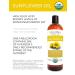 Velona 64oz USDA Certified Organic Sunflower Oil - 100% Pure High Oleic Refined Cold Pressed Oil for Cooking, Skin, Hair & Body Moisturizing - Buy Online on GoSupps.com