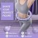 HPILISH Smart Weighted Exercise Hoop with Intelligent Counter for Adults - Portable Adjustable Infinity Hoop for Weight Loss and Abdomen Fitness - Purple - Buy Online on GoSupps.com