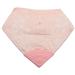 V&D HOME - Baby and Toddler Dribble Bib with Teether | 0-18 month Teething Bibs for Baby and Toddler | 100% BPA & Pthalate Free | Bandana bib with teether Pink Laces