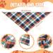 50 Pcs Plaid Dog Bandanas - Washable Triangle Bibs for Dogs - Pet Accessories for Small, Medium, Large Dogs - Buy Online on GoSupps.com