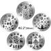 Howaf Christmas Nail Stamp Template - 10 PC Nail Art Stamping Plates & Stencils for Festive Nail Decorations - Buy Online on GoSupps.com