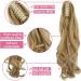 Claw Jaw Ponytail Extension 18 Curly Light Ash Blonde & Bleach Blonde - Clip-in Hair Piece - Buy Online on GoSupps.com