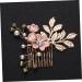 SKISUNO Rhinestone Hair Comb Hair Side Comb Bridal Headpiece Crystal Headpiece Gold Hair Comb Clip Crystal Hair Comb Wedding Hair Comb Jeweled Hair Combs Bride Pink Veil Korean Version - Buy Online on GoSupps.com