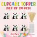 Seyal Panda Cupcake Topper - Buy Online on GoSupps.com