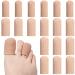 18 Pack Gel Toe Caps with Fabric Sleeve Protectors Gel Lining Prevent Pain Relief for Corns Blisters Callus and Ingrown Toenails Soften and Soothe The Skin (Size Large Size Medium)