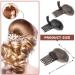 Invisible Fluffy Hair Pad Set for Women - 4 Pieces Puff Hair Head Cushion in Brown & Black - Buy Online on GoSupps.com