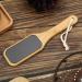Nano Glass Foot File Callus Remover with Bamboo Handle - Professional Pedicure Tool for Dead Skin Removal and Heel Scrubbing - Wet and Dry Feet Scrubber - Buy Online on GoSupps.com