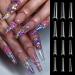 240 Pieces Extra Long Artificial Nails - Full Cover Press On Ballerina Nail Tips - Transparent False Nail Tips for Stunning Manicures - Buy Online on GoSupps.com