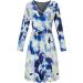 OUGES Womens V-Neck Floral Maternity Nursing Dress with Pockets - Long Sleeve - Buy Online on GoSupps.com