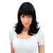 WIG ME UP - 3017-2 Wig black shoulder length wavy hair tips