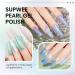 Supwee Pearl Gel Nail Polish 6 Colors Glitter Thread Shimmer Mermaid Gel Polish Kit Soak Off UV LED Shiny Pearlescent Shell Effect Nail Art Manicure 165 - Buy Online on GoSupps.com