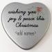 Personalised Mini Heart Shaped Tin Wishing Joy & Peace this Christmas Xmas Card Alternative Gift Filled with Mini Mints - Buy Online on GoSupps.com