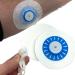 Libre Grip Shield by Deck My Diabetes-Reusable Flexible One-Handed Application (for Use with an Overlay Patch) for Active Freestyle Libre Users- 2 Patches inlcuded. (Sky Blue)