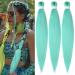 YDDM PRE Stretched Braiding Hair Extensions 20 inch 3packs Extensions Kunsthaar Braids MINT Hair extension Art hair for braid Extension for Braids Jumbo Braids Hair (20 inches MINT#) 50.8cm-20 inches (3 SPACK) MINT#