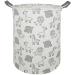 MAIZMZ Large Waterproof Storage Bin Lightweight Organizer Basket for Laundry Hamper Toy Bins Gift Baskets Dirty Clothes College Dorms Kids Bedroom Bathroom(Animals) yellow Animals