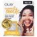 Olay Cleansing Melts + Vitamin C Face Cleanser, 12ct, Water-Activated Face Wash Cleans, Tones, and Refreshes Skin Unscented 12 Count (Pack of 1)