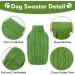 Alagilrs Knitted Dog Sweater Vest - Soft & Warm Crochet Winter Clothing for Small & Medium Dogs | Green - Buy Online on GoSupps.com