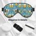 SSIMOO Beer Bubble Print Eye Mask - Double-Sided Soft & Light Blocking for Better Sleep Black - Order Internationally - Buy Online on GoSupps.com