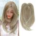 Hair Topper for Thinning Hair 14inch Hair Toppers for Women Big Base Topper Hair Piece for Hair Loss Topper Soft Hair Extensions Fringe Clip in Hair 14 Inch Blonde