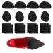 12 Pair Non Slip Shoe Pads Self-Adhesive Rubber Anti Slip Shoe Grips on Bottom of Shoes for Men&Women's Boots(3 Style Black)