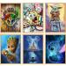 6 Pack Cross Stitch Kits VeGuude Cartoon Counted Stamped Cross Stitch Kits Cross Stitch Kits for Beginners Embroidery Kit Arts and Crafts for Home Decor Needlepoint Counted Kits 11CT 9.84x13.78in