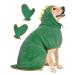 Bibykivn Dogenkademel quickly drying bath towel made of microfiber adjustable dog towel with Velcro fastener absorbent dog bathrobe with hat for large medium dog (XL green) green XL
