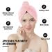 MOONQUEEN Coral Velvet Hair Towel Wrap for Women - Super Absorbent 380GSM Turban for Drying Curly Long Thick Hair - 3 Pack (Pink, 10x26 Inch) - Buy Online on GoSupps.com