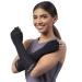 Copper Joe Long Arthritis Gloves - Highest Copper Content Infused Extra Long Fit Glove for Women & Men Computer Typing  Carpal Tunnel and Support Wrist Hands 1 Pair (Small) Small (1 Pair)