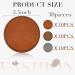 30 Pcs Adhesive Round Leather Hat Patches for Glowforge Laser, Brown/Dark Brown/Gray - Ideal for Hats, Jackets, Backpacks - Buy Online on GoSupps.com