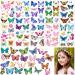 200Pcs Butterfly Tattoos Temporary for Kids/Women  Colorful & Waterproof Butterfly Temporary Stickers for Party Favors/Gifts/Decoration