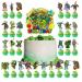 28Pcs Ninj Birthday Party Decorations Happy Birthday Party Supplies Includes Cupcake Toppers and Cake Topper Set Ninj Theme Birthday Party Supplies for Kids Birthday Cake Decorations