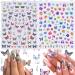 AddFavor 200pcs Long Ballerina Coffin Press On Nails with Chunky Glitter and Sticker Decals - Acrylic Fake Nails for Women and Teen Girls - Buy Online on GoSupps.com