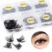 Lash Clusters 72Pcs Eyelash Extenison Volume Individual Lashes 10-12-14-16MM D Curl Cluster Lashes DIY at Home Fluffy Lash Extension by JIMIRE Cluster Lashes in Boxes