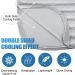King Size Cooling Blanket - Lightweight & Breathable Summer Blanket for Hot Sleepers - Double Sided Cold Effect - Oversize Blanket for Bed - Grey Band 229x274 cm - Buy Online on GoSupps.com