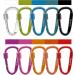 Gimars 10-Piece 6cm Mini Carabiner Set with Screw Cap - Colorful Hooks for Camping Fishing Hiking & Travel - Durable and Versatile Carabiners - Buy Online on GoSupps.com