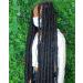 30 Inch Light Weight Butterfly Locs Crochet Hair 8 Packs Long Distressed Butterfly Faux Locs Crochet Hair 1B 30 Inch (Pack of 8) 1B(Natural Black)