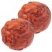 Healvian 1 pair of hand massagers with spines handmade balls Hand massage ball portable massager health ball toys portable handballs massage balls H lzern yoga-ball fitness wood