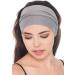 Buy 2 pcs Deresina Bamboo Cotton Extra Large Headband for Hair Loss & Alopecia | Stylish & Comfortable Gray Headbands - Buy Online on GoSupps.com