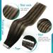 FSHINE Tape-In Extensions 50g Real Hair 20 Pieces 35cm Off Black to Honey Blonde Seamless Remy Hair #1b/27/1b #1b/27/13b - Buy Online on GoSupps.com
