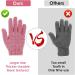 Sibba Exfoliating Gloves for Shower - Natural Loofah Bathing Gloves for Body and Face - Dead Skin Remover - Double Sided Microfibre - Adults and Kids (Red) - Buy Online on GoSupps.com