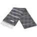 SMYRNA Turkish Cotton Beach Towel | 71 x 37 in | 100% Cotton | Extra Large Bath Towel | Made in Turkey | Premium Luxury Striped - Black - Buy Online on GoSupps.com